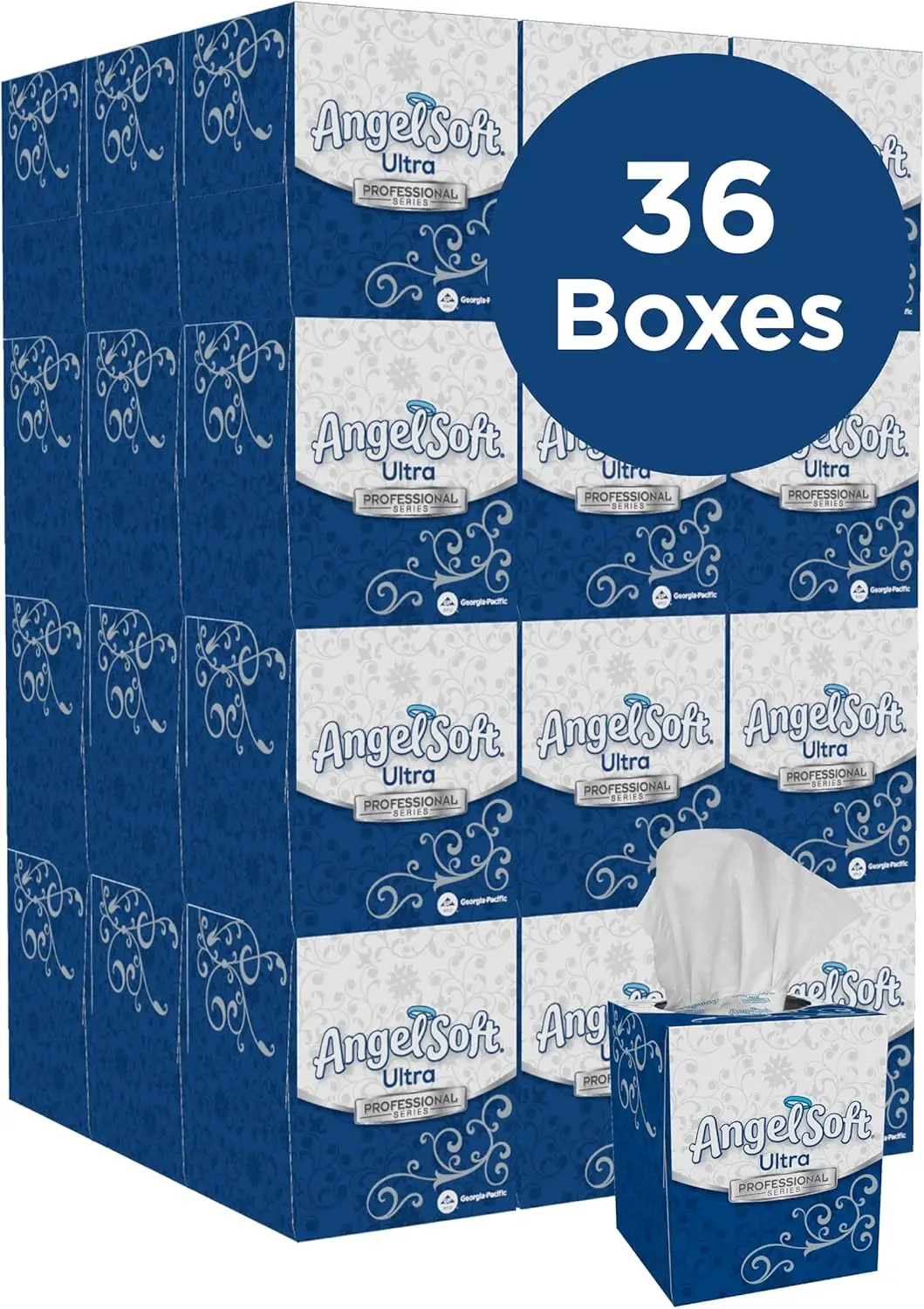 

Pacific Angel Soft Ultra Professional Series Premium 2-Ply Facial Tissue By GP PRO (Georgia-Pacific), Cube Box, 49470