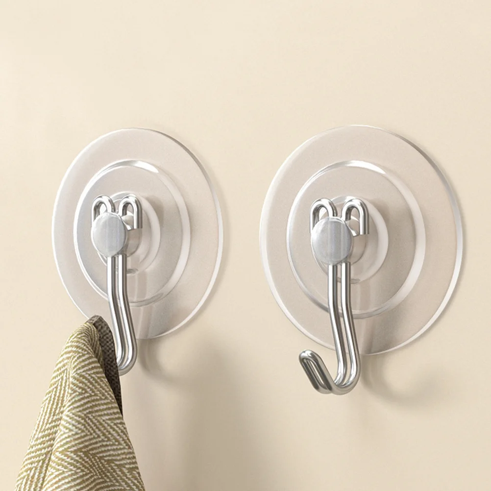 

15Pcs Heavy Duty Transparent Suction Cup Hooks Large Clear Window Hook for Bathroom Kitchen Towel Hat Scarf Organizer