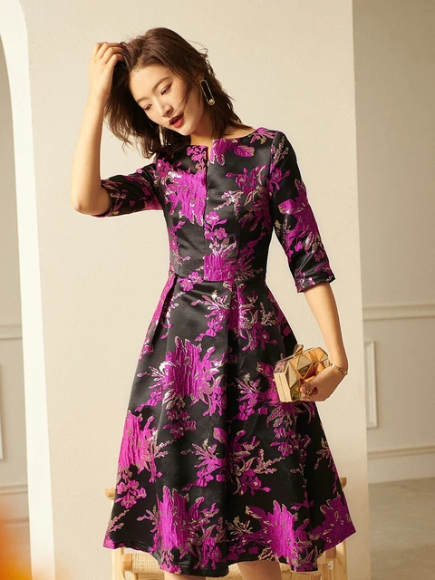 Robe jacquard chic sale