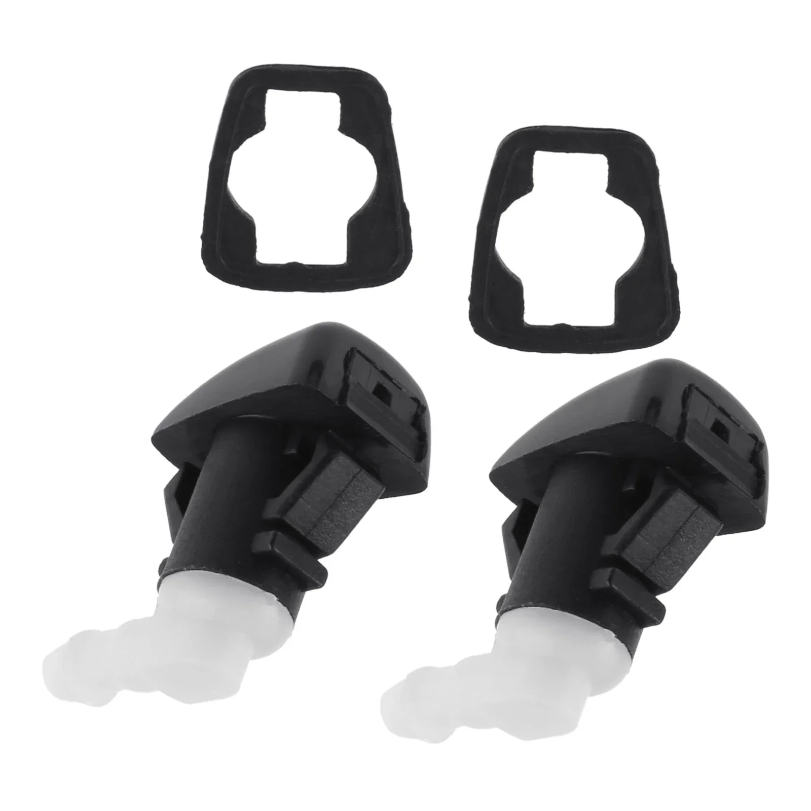 2Pcs 68269108AA Black Plastic Car Windshield Washer Wiper Water Spray Nozzles Fit for Dodge Durango 2011-2019 Auto Accessories