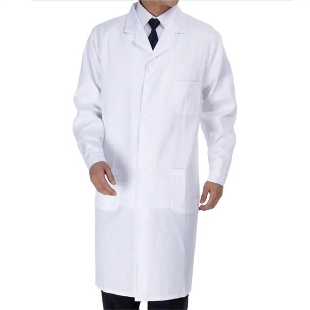 Uniforme de bata de laboratorio blanca unisex para hombre Doctor\\\\\\\\\\\\\\\\\'s