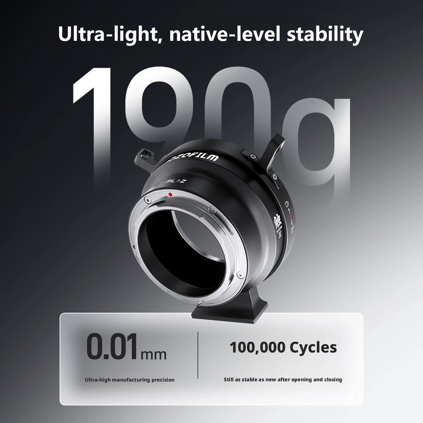 DZOFilm PL-E/PL-RF/PL-Z/PL-L II Lens Adapter Ring, PL Mount Lens to E/L/RF/Z Mirrorless Camera Converter
