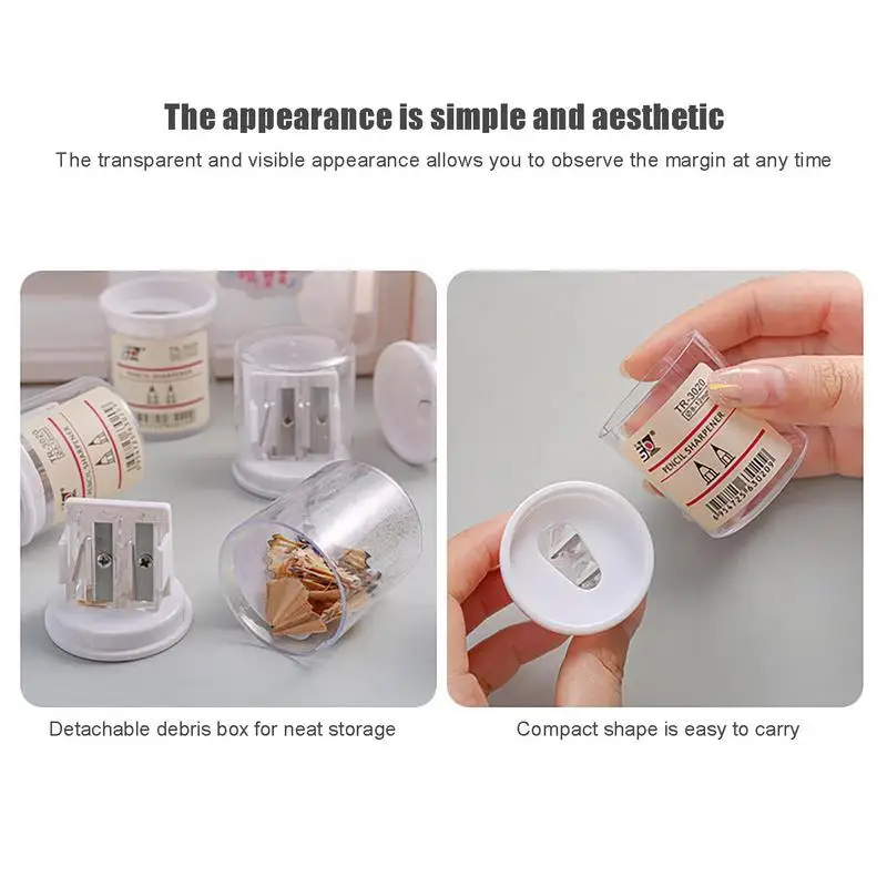 男の子用化粧鉛筆削り、透明アイライナー、ポータブル口紅クレヨン研ぎカッター、学用品