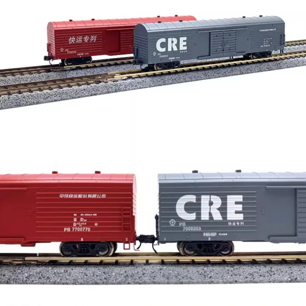 Tipo N 1/160 Simulazione Treno Modello PB Boxcar Trasporto Auto Grigio/rosso Due Opzioni 8 Modelli In Miniatura Carrozza Set Ragazzo Giocattolo Regalo