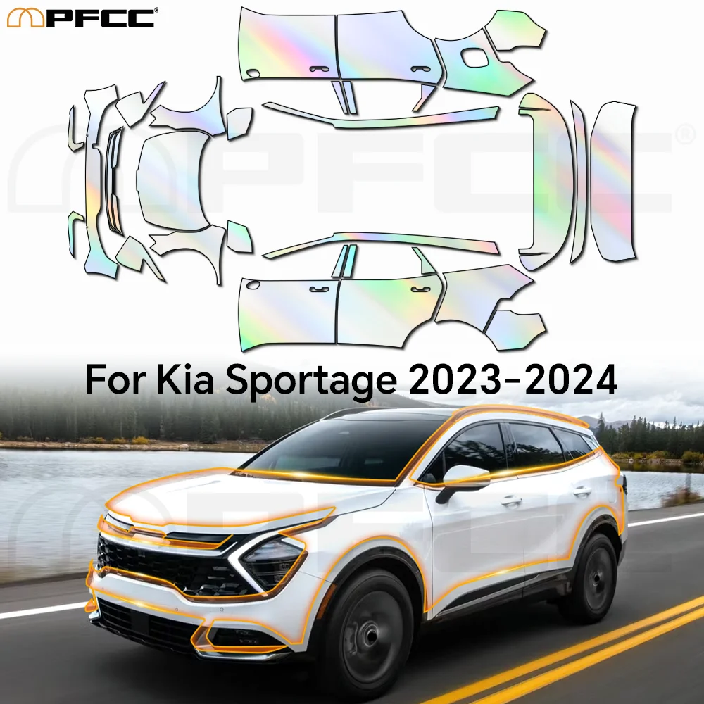 

9Mil For KIA Sportage 2023-2024 Paint Protection Film TPU Car Body Pre-cut Clear Kit Anti-scratch Invisible Resistant Covers