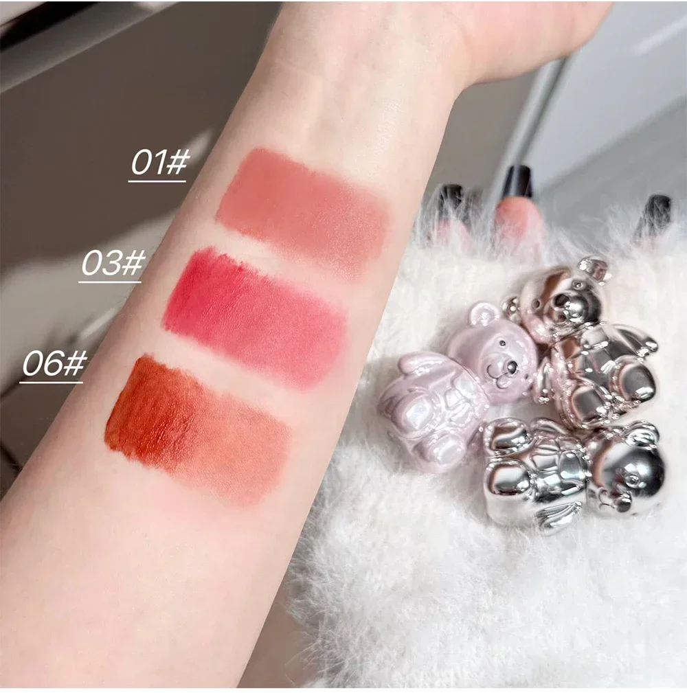 Kit per il trucco Art Value da 7 pezzi - Lucidalabbra a 3 colori, fard in polvere pressata, ombretto, collana inclusa, set regalo di bellezza completo per le donne