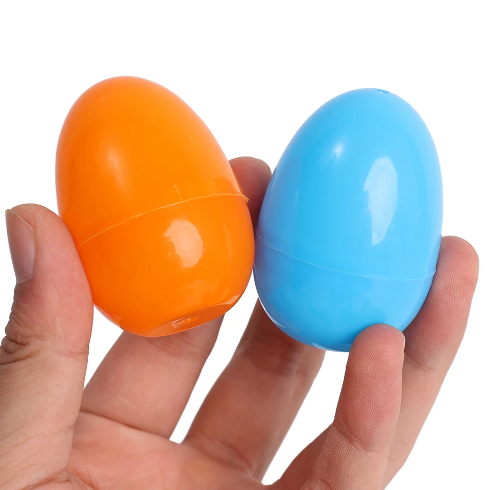 JOYIN Lot de 30 œufs en plastique imprimés à remplir de 8 cm, vides colorés pour la chasse de Pâques, les cadeaux de fête, les paniers de Noël, les fournitures de prix
