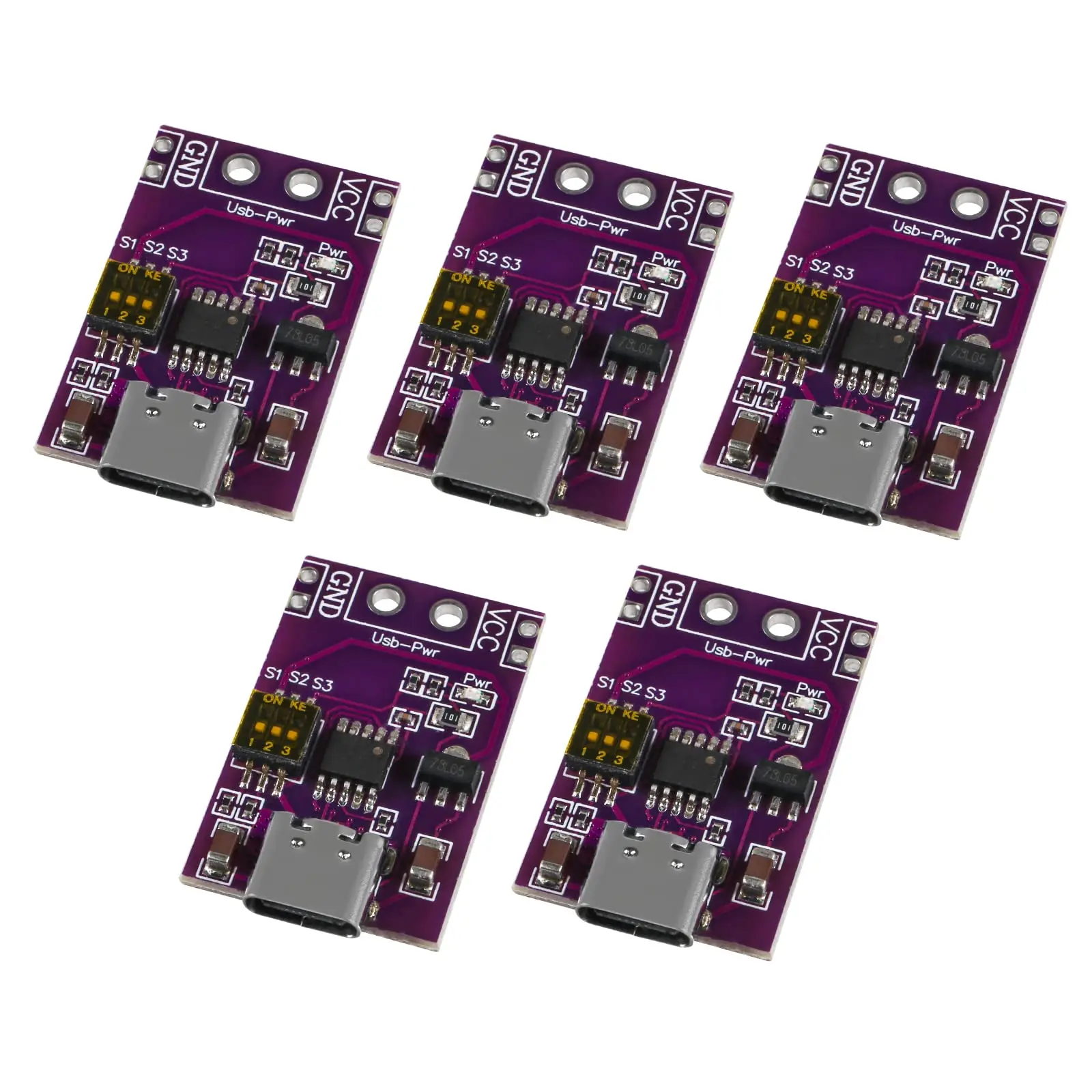 5Pcs PD2.0 PD3.0 Type-C QC AFC DC Fast Charge Decoy Trigger Polling Detector Notebook Power Supply Change Board USB-PD modulo