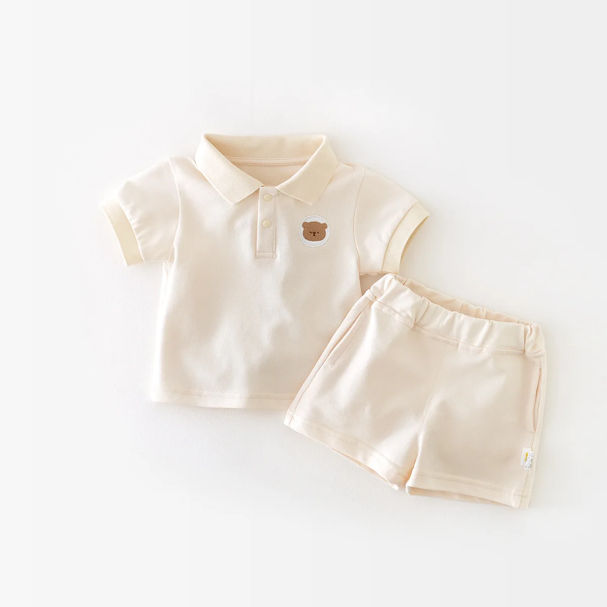 MILANCEL Summer Baby Clothes Set Turn Down Collar Boys Track Suit Toddler Girls Tee Suit Animal Style Outfit image 5