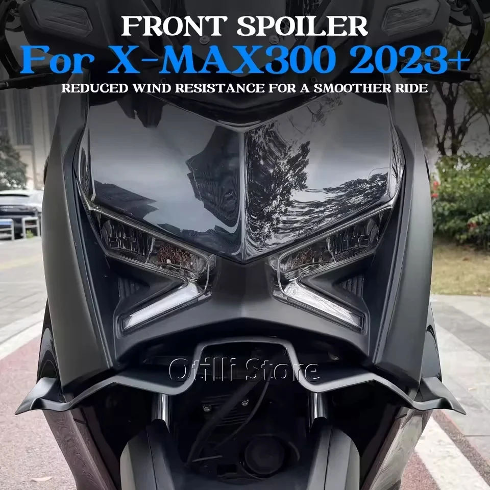 

For Yamaha XMAX300 X-MAX300 XMAX 300 2023-2025 Modified Front Fairing Aerodynamic Lower Cover Protection Guard Wing Spoiler Kit