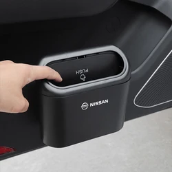 Hanging Car Trash Can Multifunctional Auto Storage Box Accessories For Nissan J10 X-Trail Qashqai Juke Leaf Micra NOTE Patrol