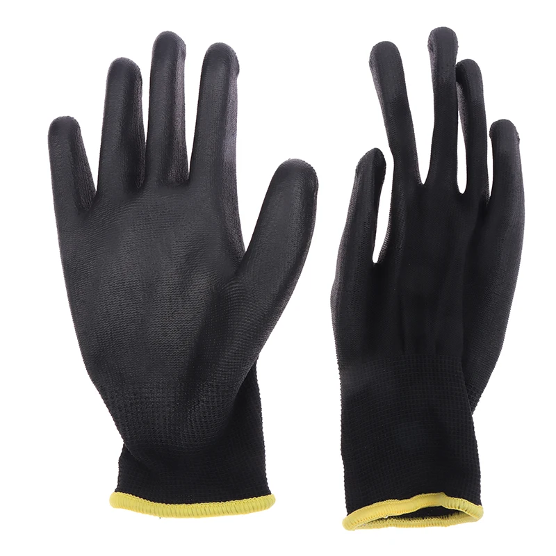 Gants de travail de sécurité anti-dérapants unisexes, gants de l'hypothèse enduits de PU, gants de réparation respirants, fournitures de charpentier, 1 paire