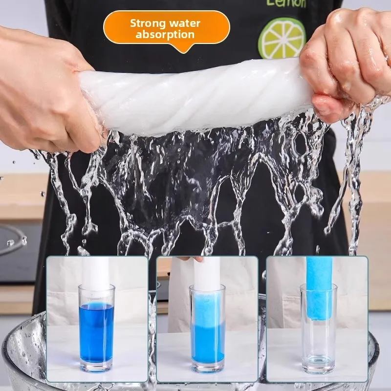 

Bamboo fiber thickened wet and dry dual-purpose kitchen cleaning oil removal dish towel lazy Baijie rag