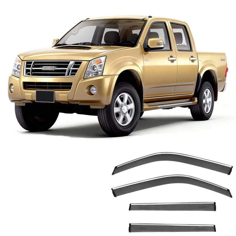 Side Window Deflector Weather Shields Window Visor For Isuzu KB 2002 2003 2004 2005 2006 2007 2008 2009 2010 2011 2012 2013-2020
