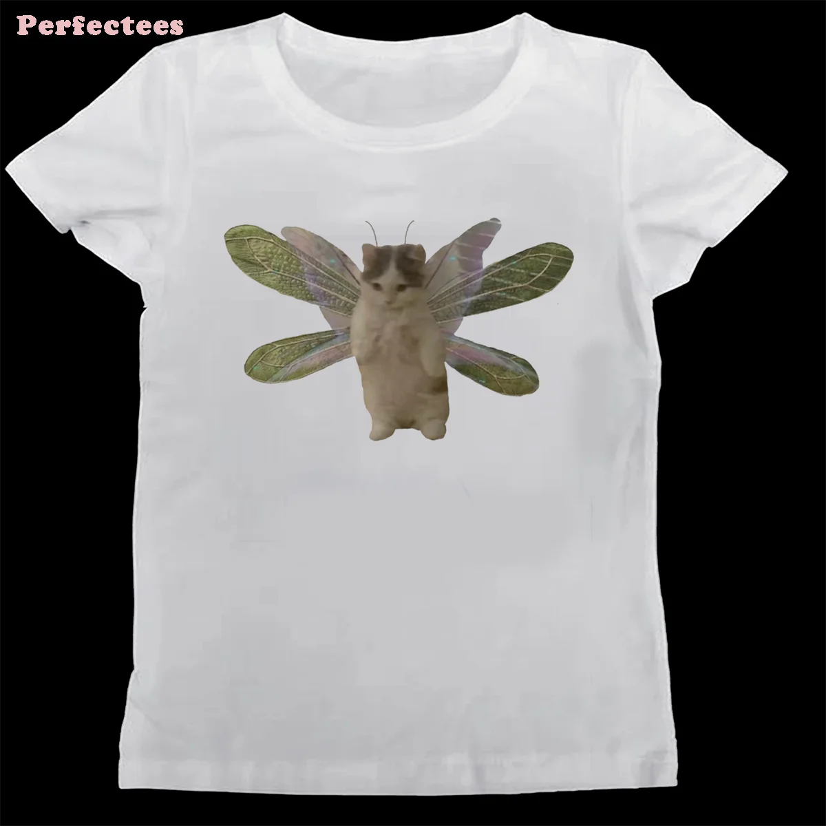 Funny Cats Print Gothic Emo Tops Cutecore Clothing Aesthetic Grunge 2000s Y2k Clothes Women's Clothing 2026 Trend Vintage Sale