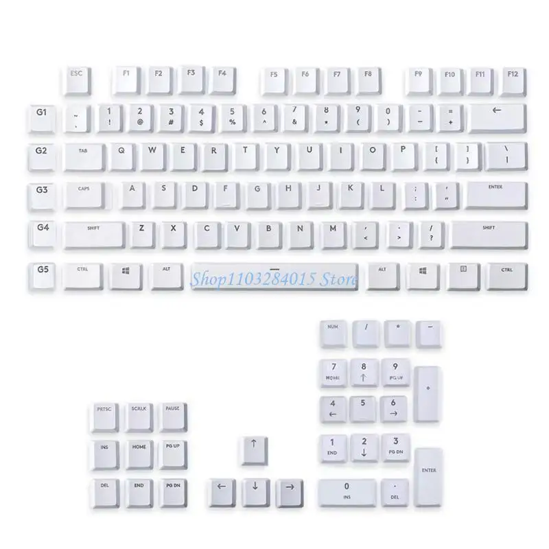 R6FF Universal Keycaps for G915/G913/G815/G813 TKL Keyboards Comfort Feel AntiFingerprint