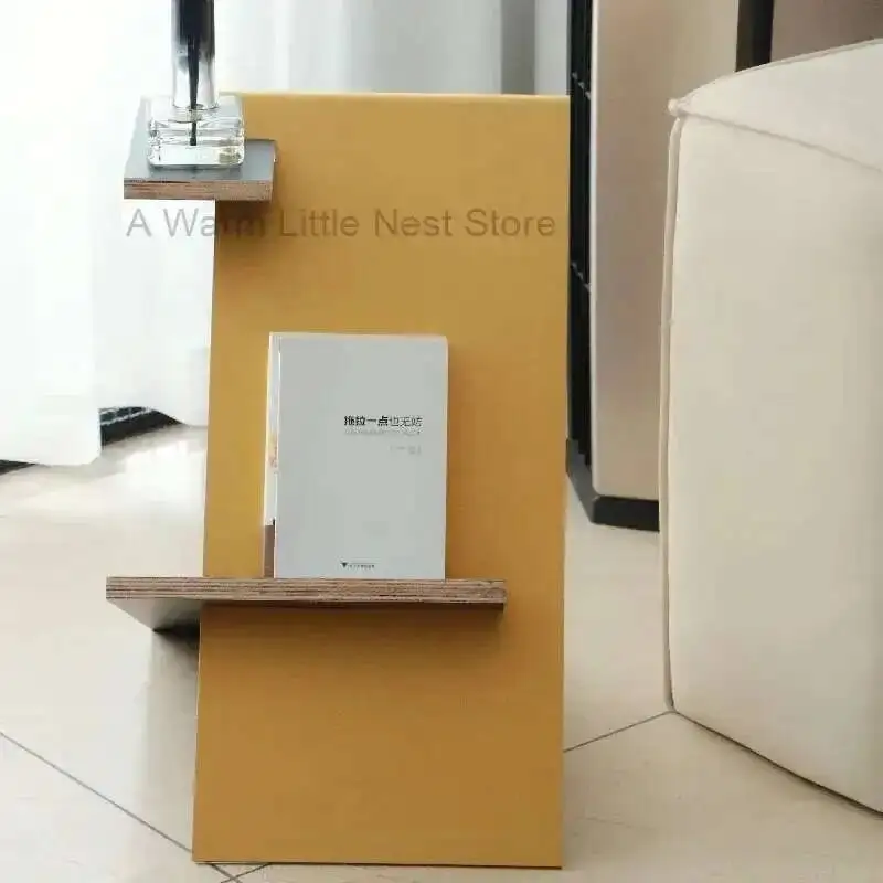 

Nordic Ins Bookshelf Simple Modern Magazine Rack Space Aluminum Combination Edge Table Creative Sofa Corner Table Furniture