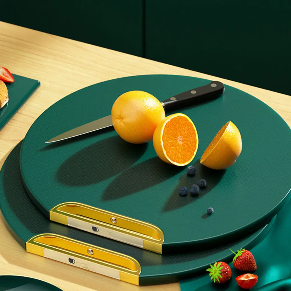 1Pcs Anti-Slip Chopping Board Pe Material Smooth Surface Practical Kitchen Tool Space-Saving Design (Green) view 3