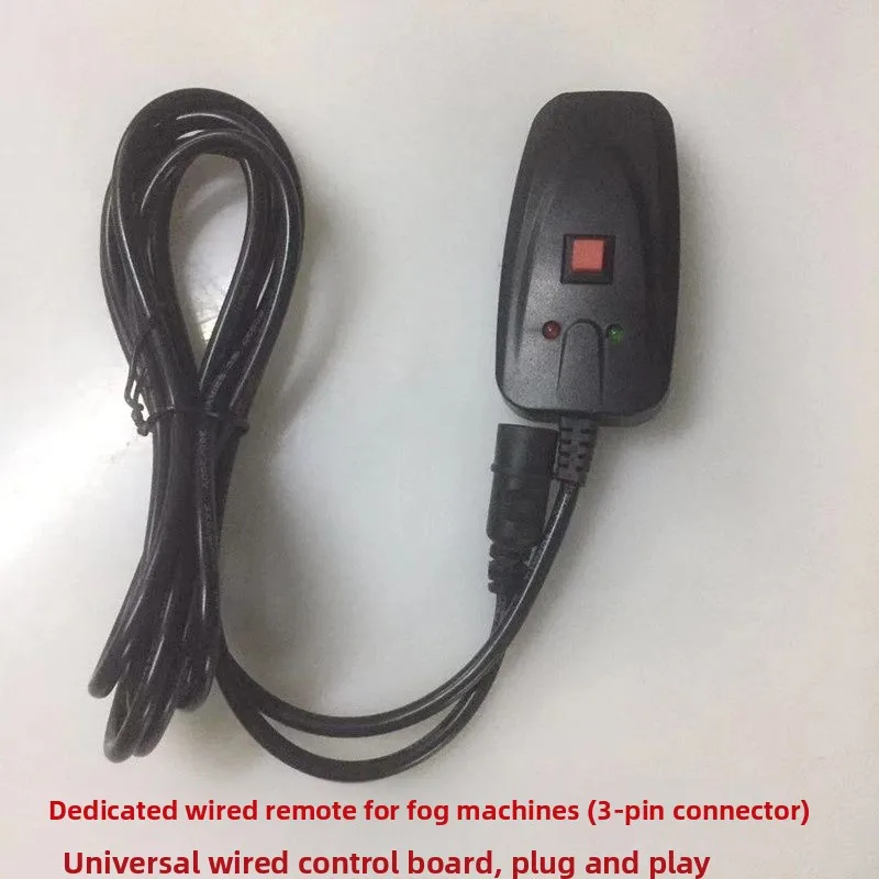 Fog Machine Wired Controller / Wireless Remote — Universal 3-Pin Interface Accessory — Suitable for Stages & Bars (400W–1500W)