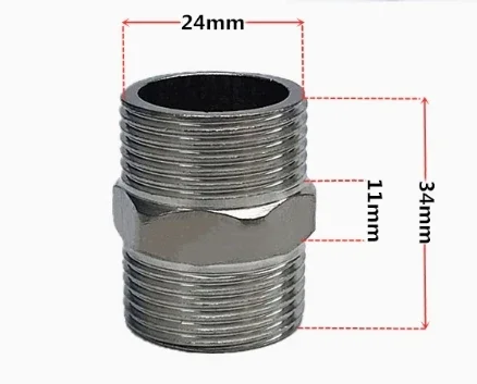 10PCS  External thread copper joint double external wire direct 4 minutes 6 minutes 1 inch variable diameter conversion joint