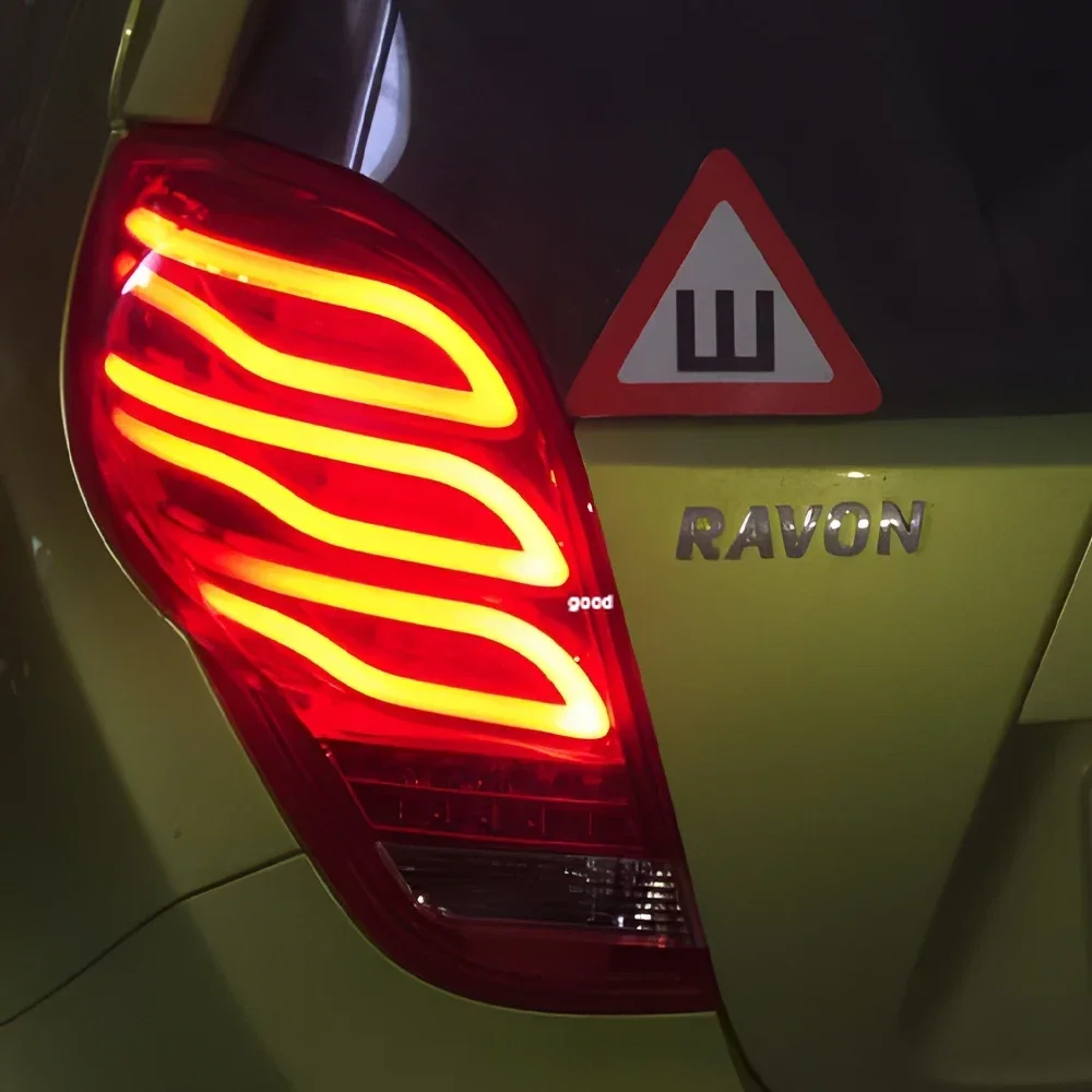 For Chevrolet Spark 2011-2014 Auto Back Lamps Upgrade Assembly LED Highlight Blink Tail Lamps Car Taillights Accessories