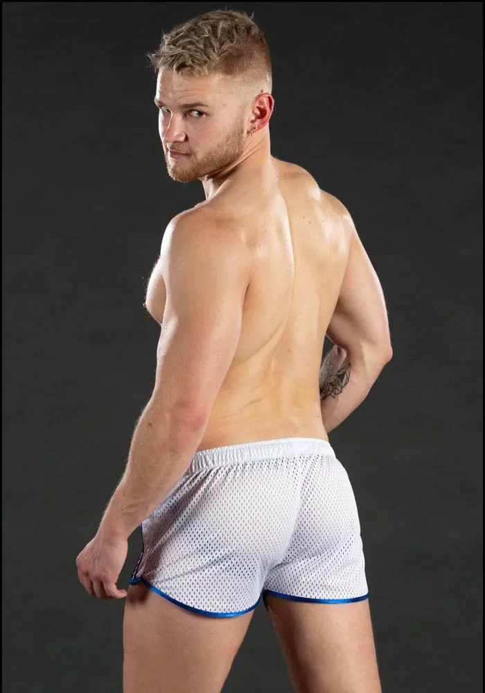 Novidade ginásio dos homens esporte correndo shorts de secagem rápida grade treino calças curtas ginásio wear masculino futebol tênis treinamento praia calções de natação