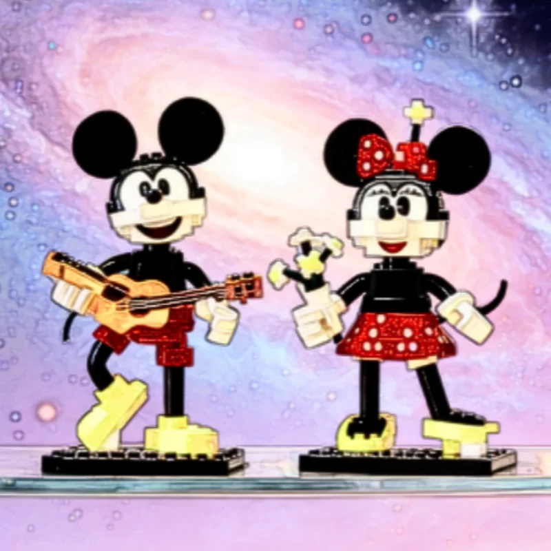 In Shock New Ornaments Building Blocks Micked And Minning Models Girlfriend Gifts Diy Toys Assembled Christmas Gifts Newlywed - view 3