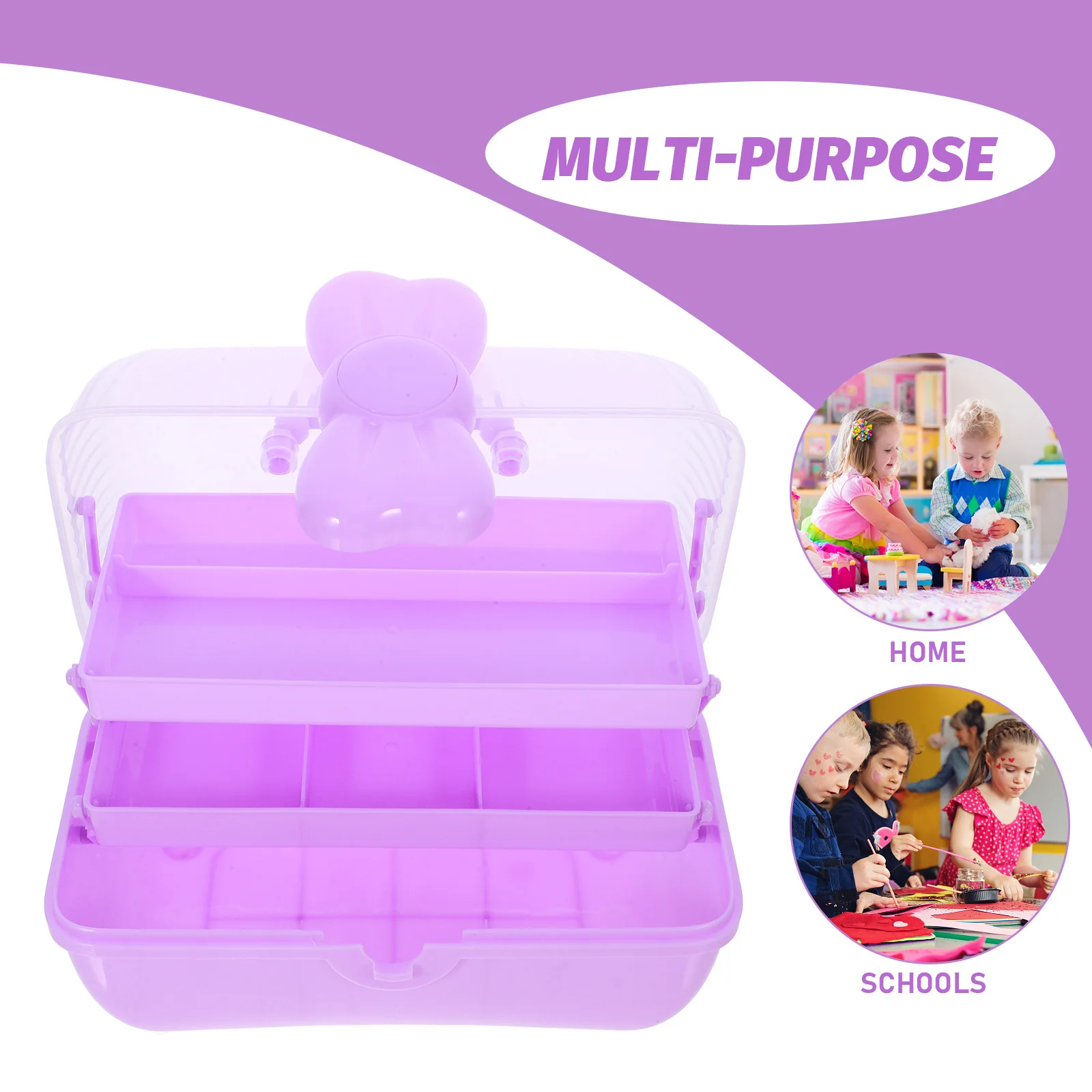 

Storage Box Jewelry Hair Ties Organizer Accessory Elasticity Boxes Pp Clips Container Portable Holder