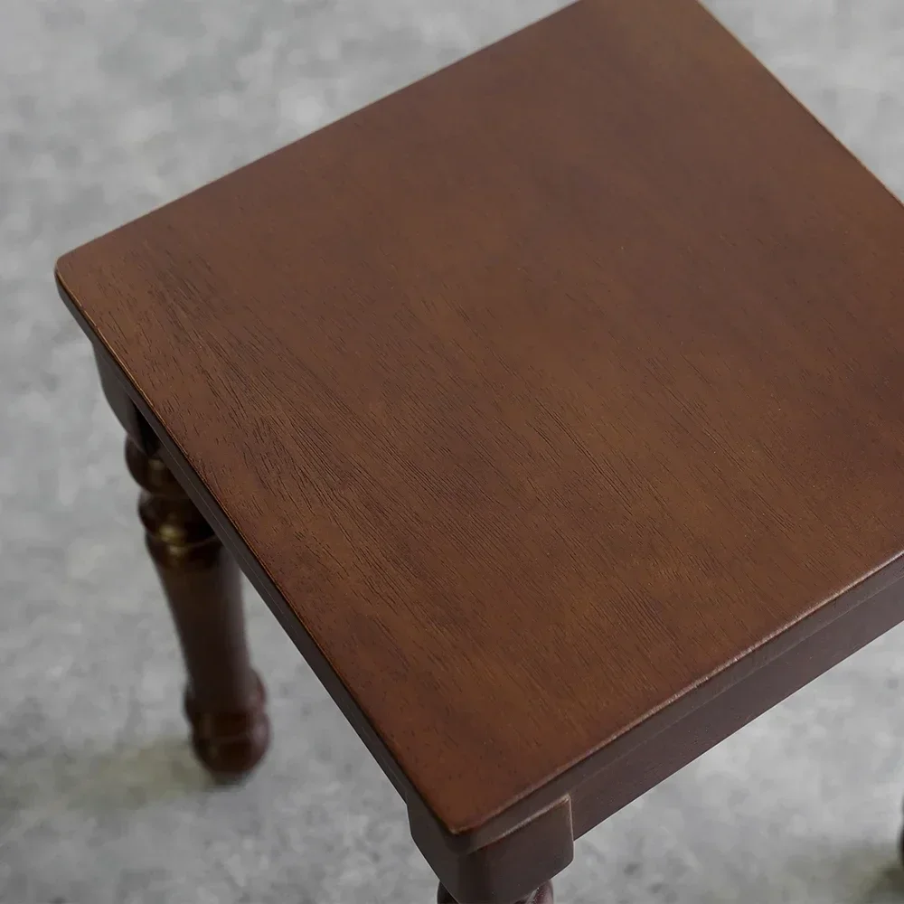 Stackable Chair Household Restaurant Full Walnut Small Low Stool Bench Living Room Square Stool