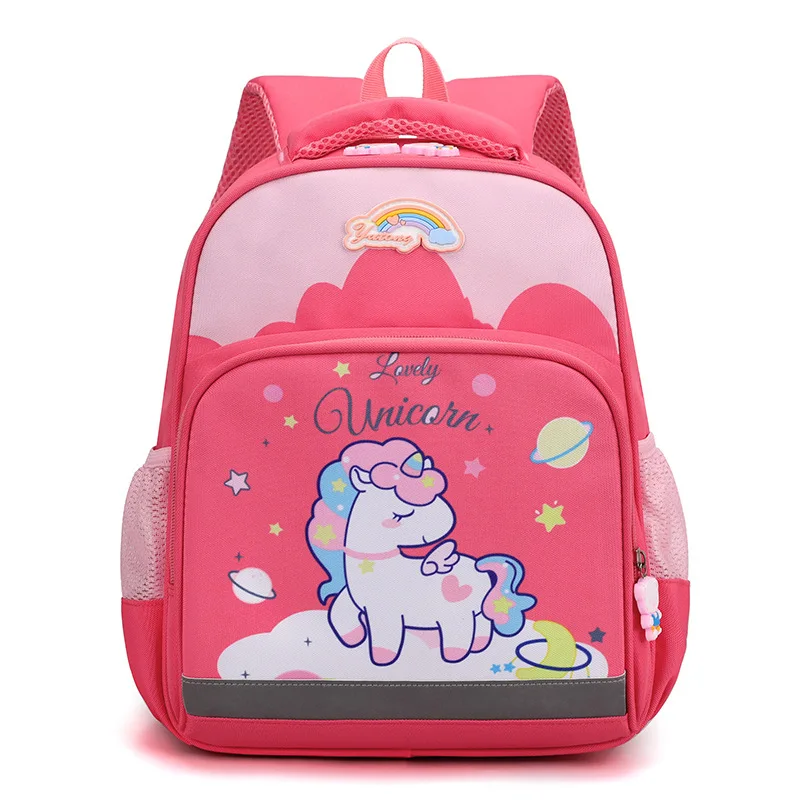 Children Schoolbag Cartoon Unicorn Dinosaur Kindergarten Backpack for 2-5 Years Old Boys and Girls Travel Lightweight Backpacks