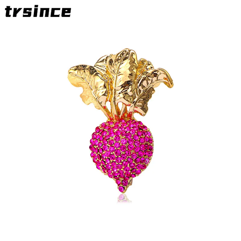Mode Kreative Vintage Karotte Brosche frauen Casual Corsage Nische Design Sinn Gemüse Pin Kleidung Zubehör