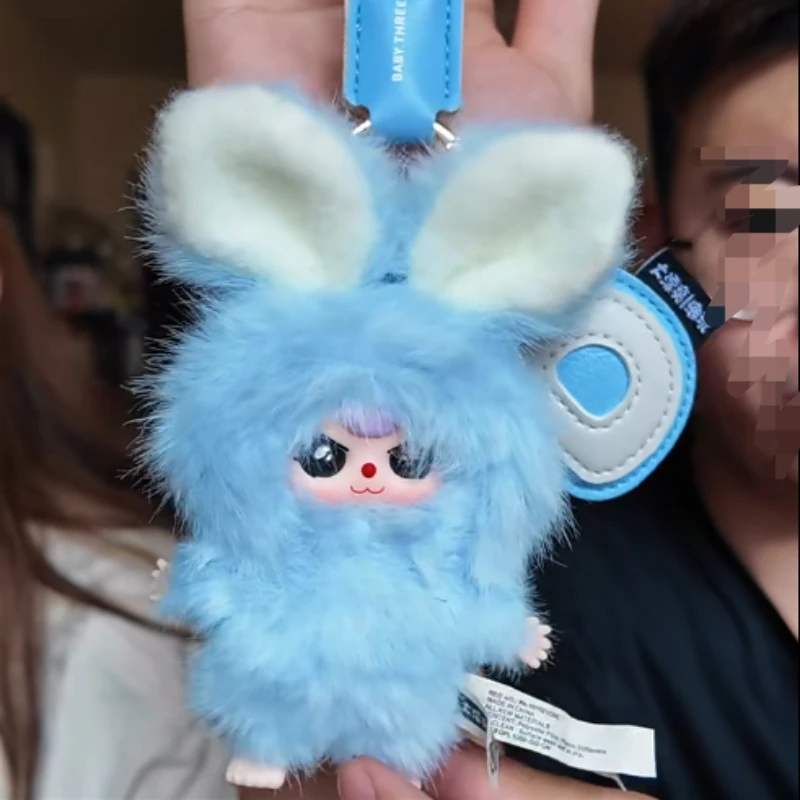 Baby Tre Super Mini Rabbit Series Scatola cieca Simpatico coniglietto Anime Figura Scatola misteriosa Borsa a sorpresa Ciondolo in peluche Bambola in vinile Giocattoli Nuovo