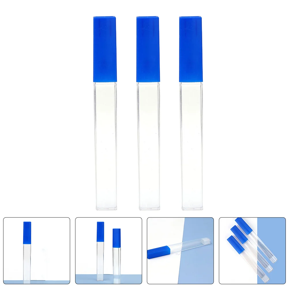 

3 PCS Thermometer Protective Barrel Holder Oral Storage Blue Plastic Thermometers Carrier