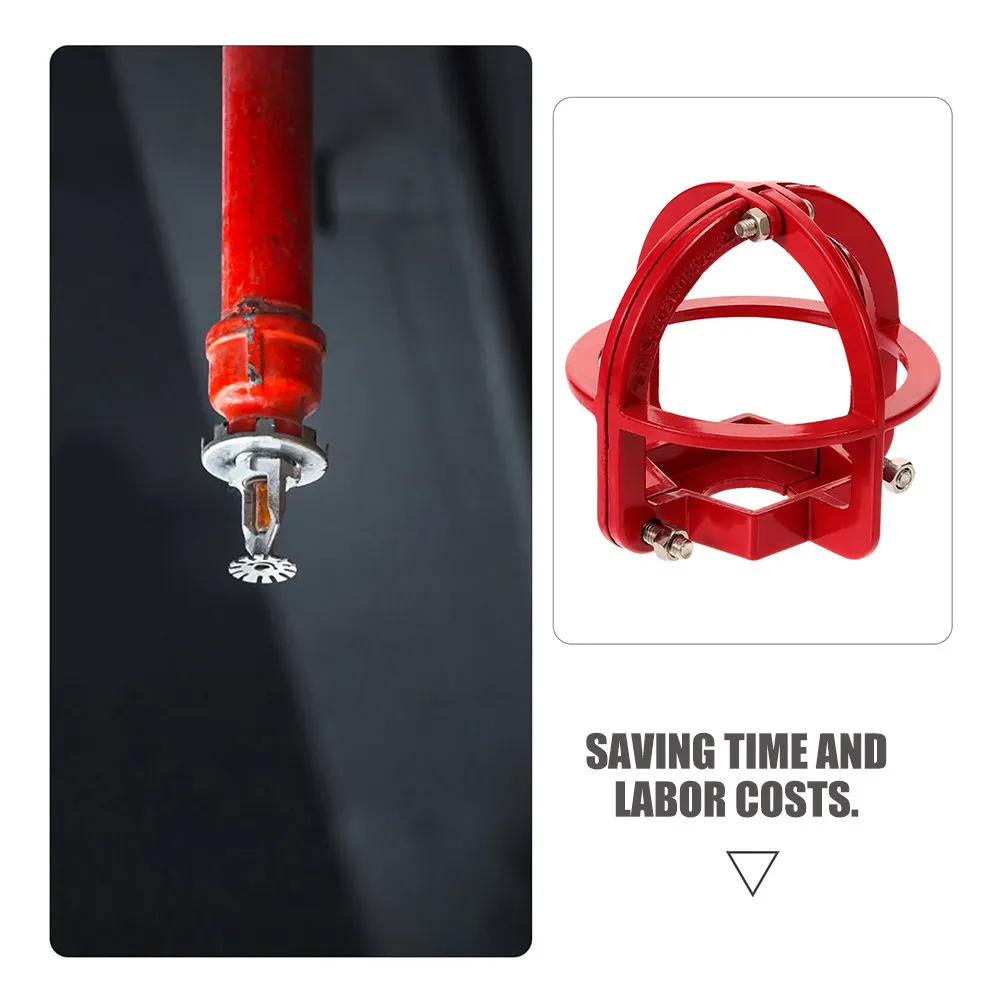 4Pcs Heavy Duty Fire Sprinkler Head Cover Plate Easy Install Sprinkler Head Protector for Interior Fire Safety Systems