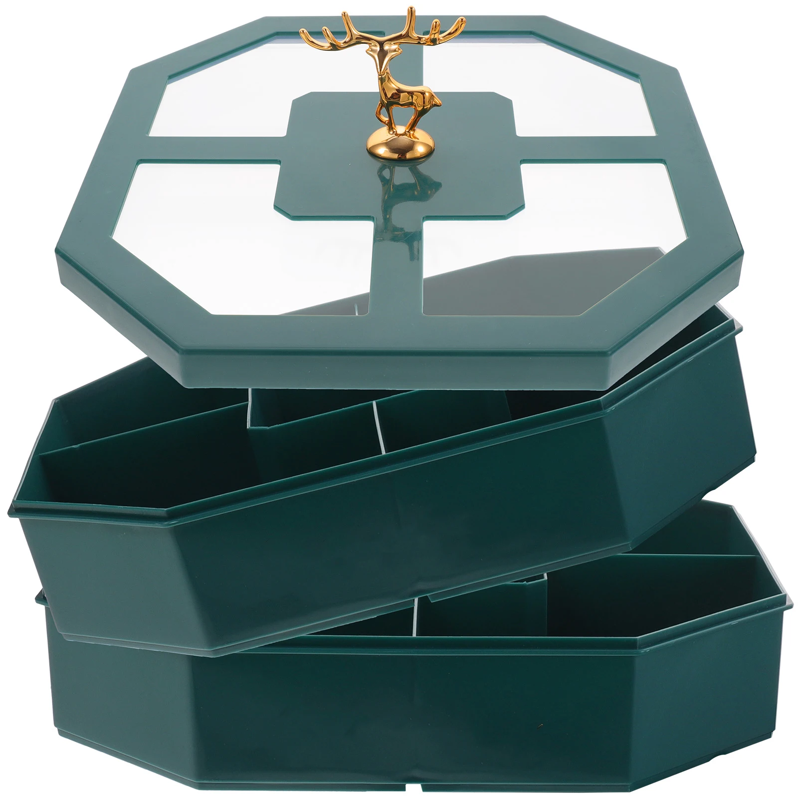 

Snack for Home Use PP Case Lightweight Practical Plate Dessert Box Container Nuts Case Storage