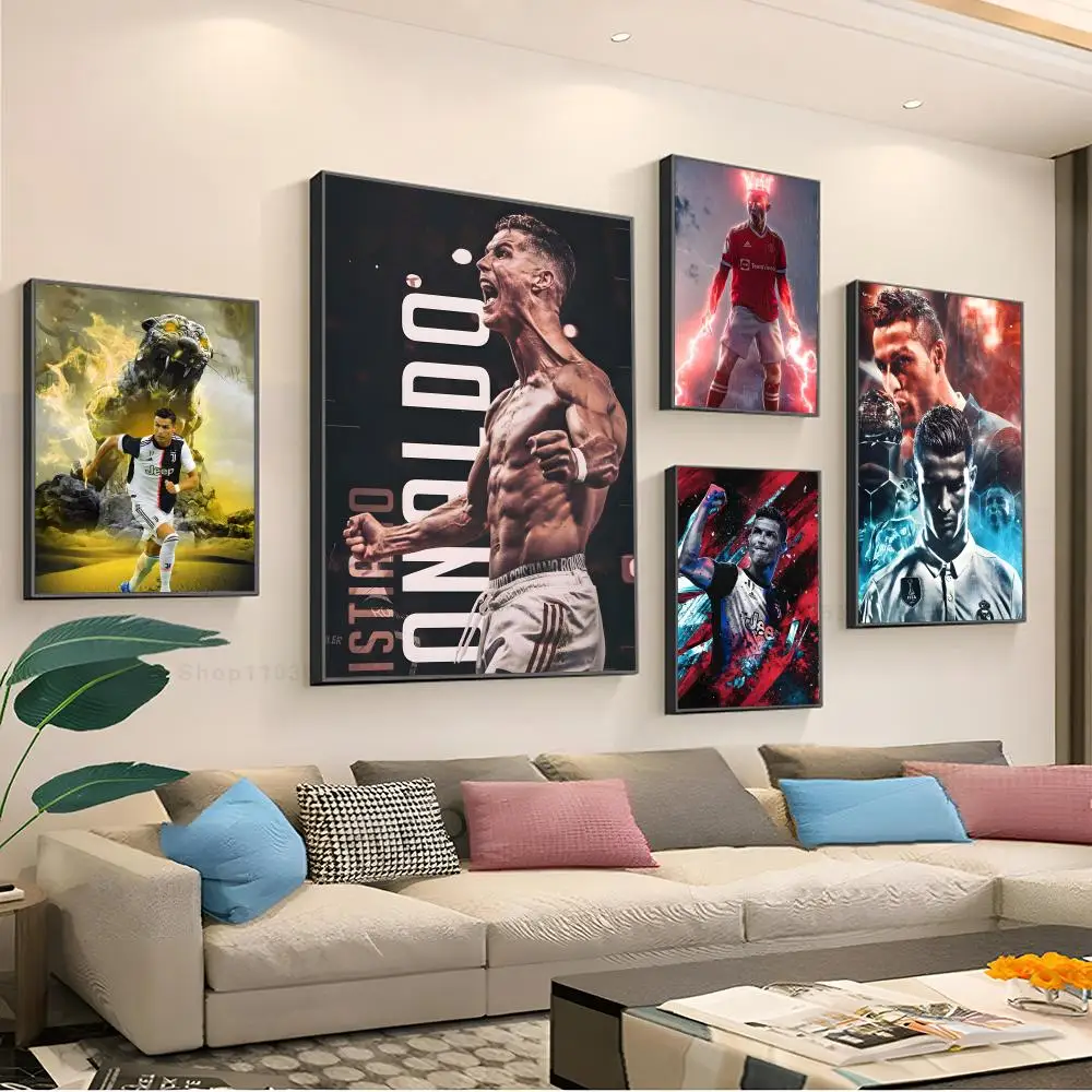 Cristiano Ronaldo Poster Paper Print Home Living Room Bedroom Entrance Bar Restaurant Cafe Art Painting Decoration