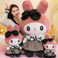 100CM Super Big Size Sanrio Kuromi Plush Toy Cute My Melody Cartoon Stuffed Anime Comfortable Soft Doll Children's Holiday Gifts