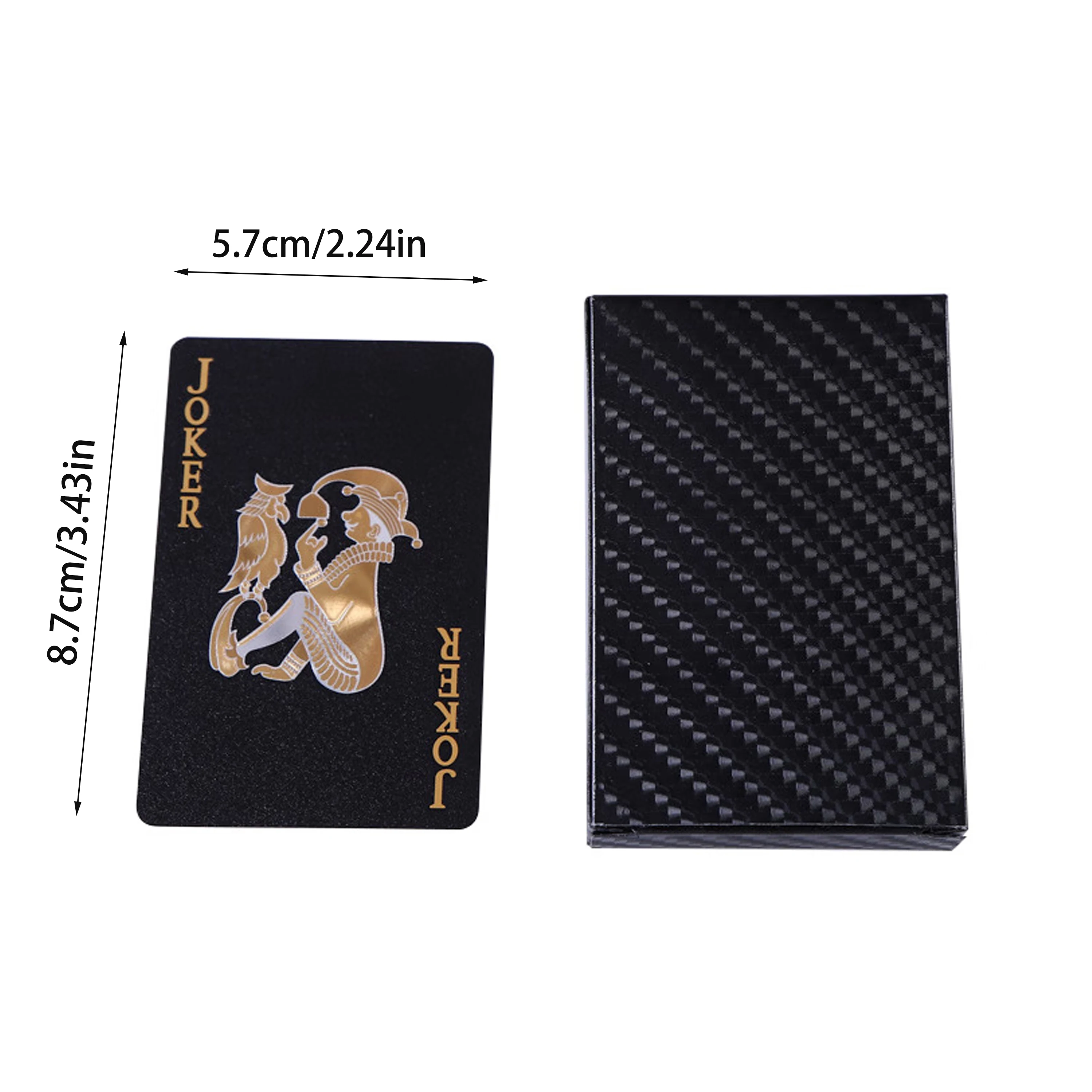 ポーカー PVC プラスチックポーカー防水クリエイティブリッチゴールドブラックパーカーカード抗折りたたみと耐摩耗性