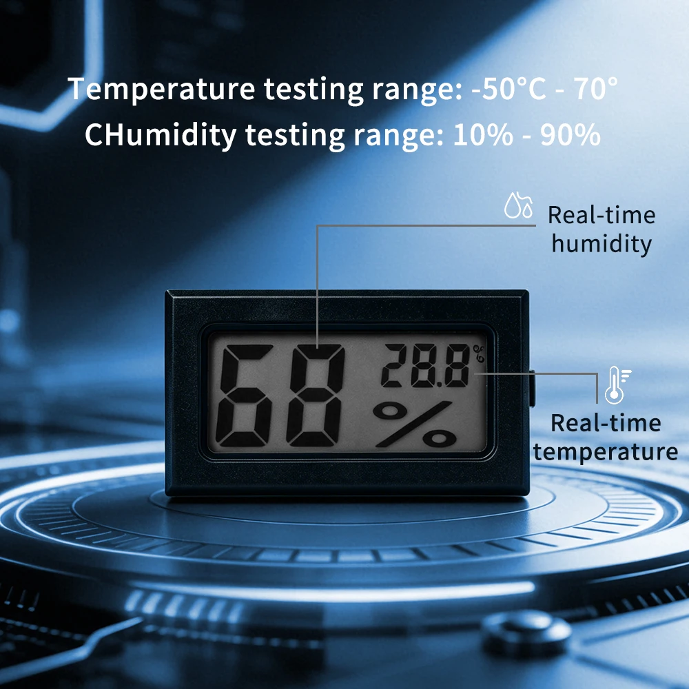 Filament Dryer Box Hygrometer Thermometer Airtight Moisture Resistant Real-time Monitoring for 3D Printer PLA ABS Filaments