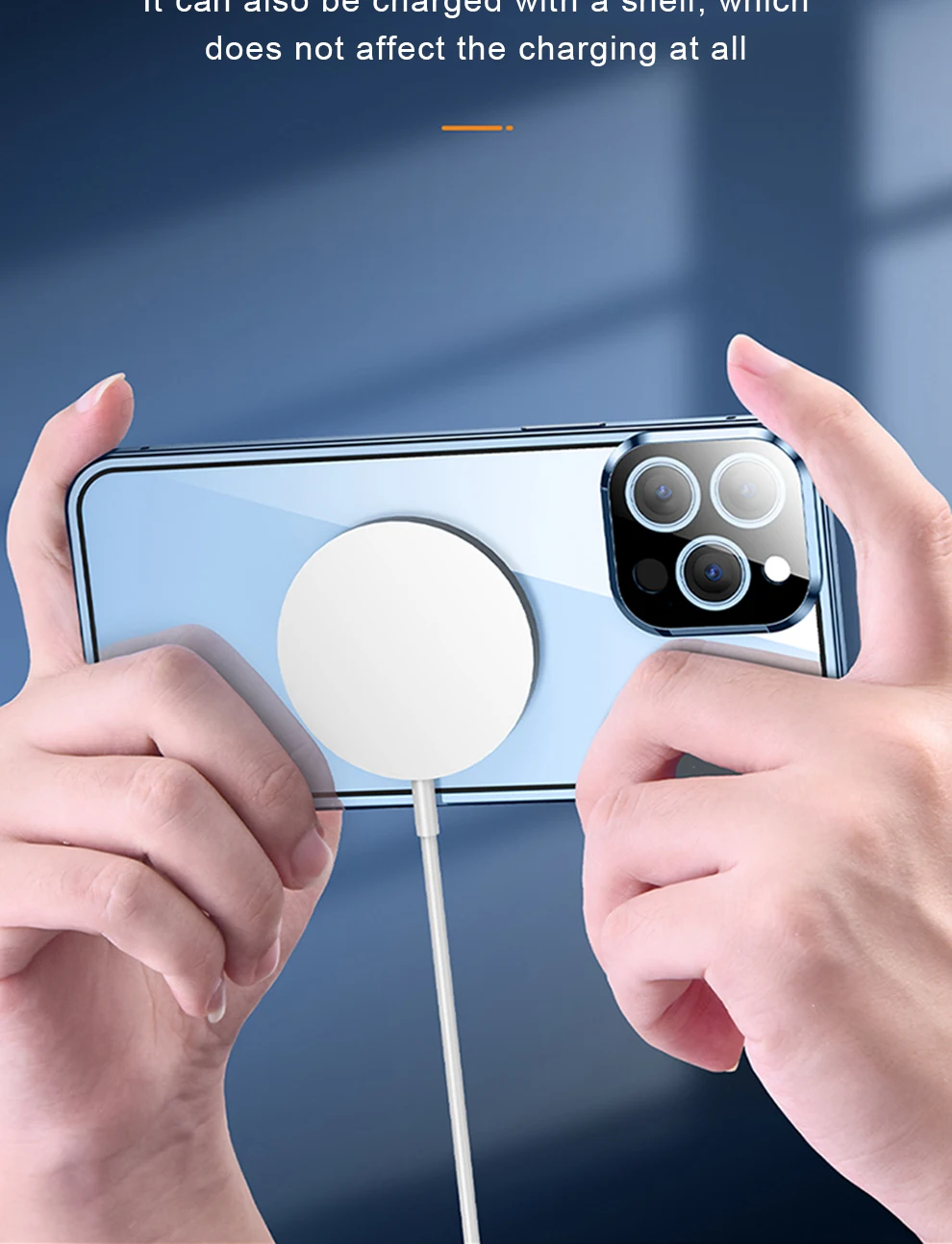 360 ° Vollständiger Schutz aus Metall, magnetisch, doppelseitig, Glas-Snap-Lock-Hülle für iPhone 16 Pro Max, 14, 12, 11, 13, 15 Pro Max, Stoßstangenabdeckung – Detail 12