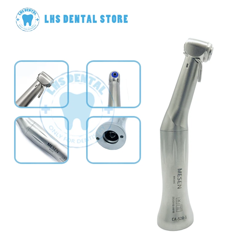 

Dental 20:1 Contra Angle Low Speed Handpiece for Implant Electric Motor External Channel Dentistry Tools