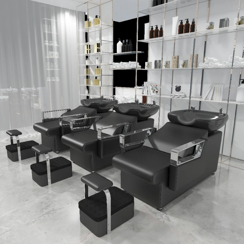 

Luxury Basin Shampoo Chair Hair Therapy Styling Stations Hairwash Bed Head Spa Haar Wasch Liege Salon Equipment Furniture