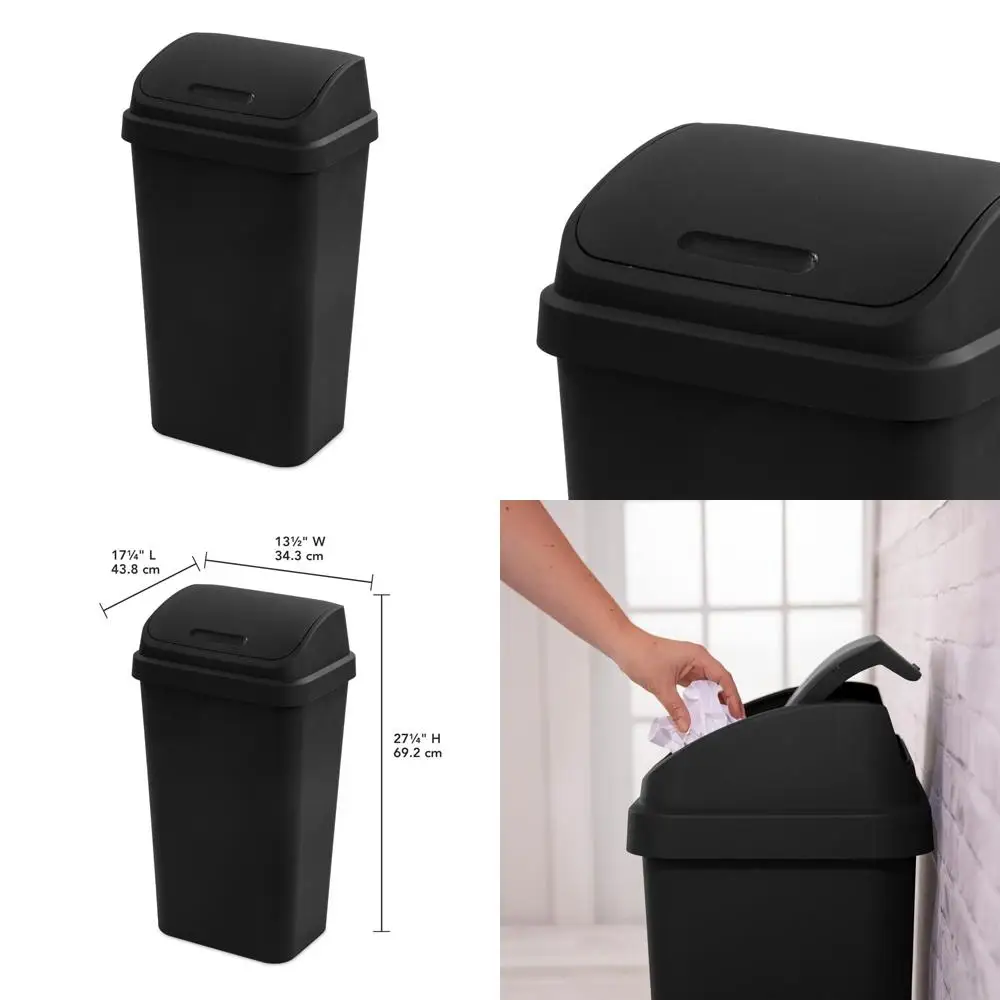 

Корзина для мусора sterilite swingtop blk 13ga 10899004