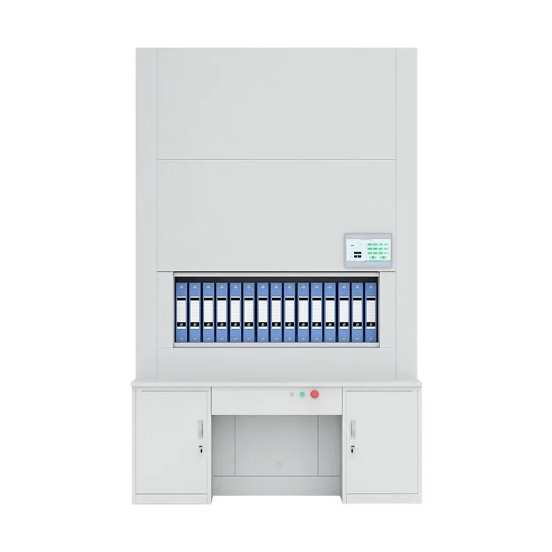 Transfer cabinet, filing cabinet, management cabinet, networked electric layer selection