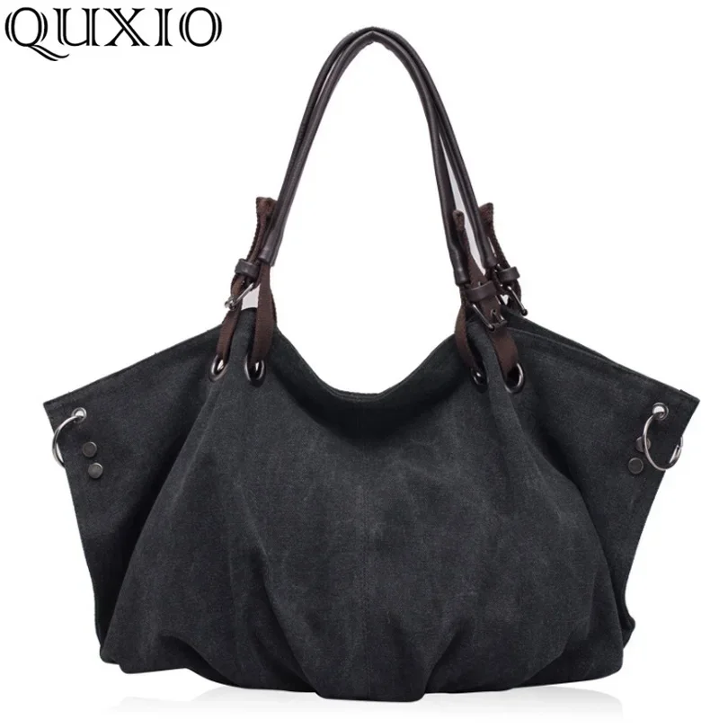 2024 New Arrival Women\'s Bag Fashion Casual Canvas Bag Large Capacity Handbag Shoulder Messenger Bag Many Colors BD866