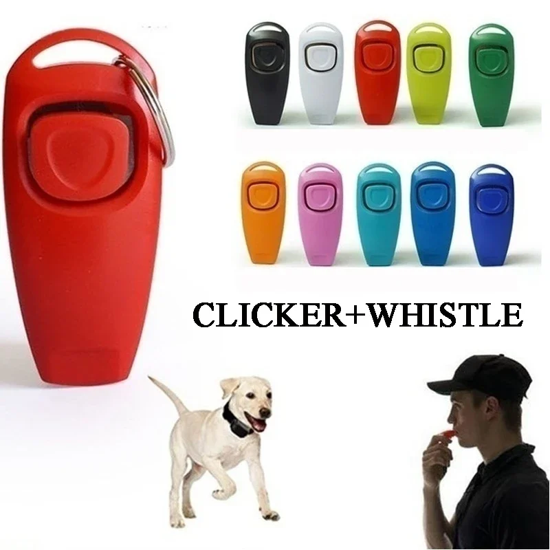 

Portable Whistle and Clicker for Pet Dog, Puppy Stop Barking, Training Aid Tool, Trainer, Pet Products Supplies, 1 Pc