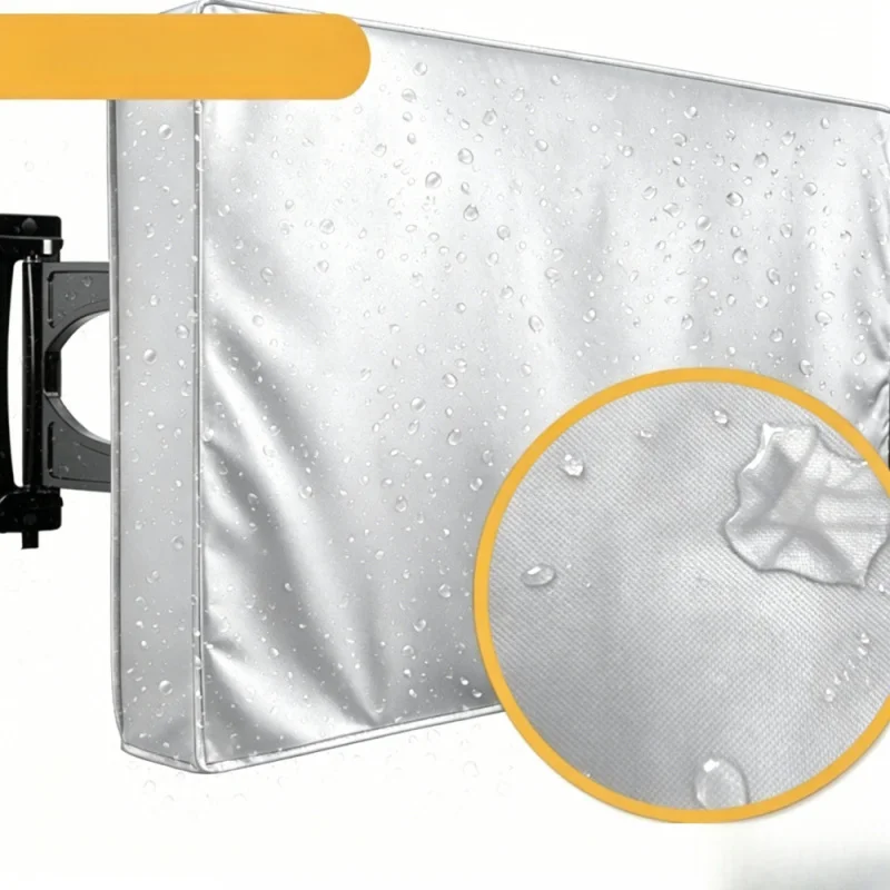 TV Protective Cover, Outdoor Courtyard Encrypted Oxford Cloth Dust and Sun Protection Suitable for 22-85-Inch TVs