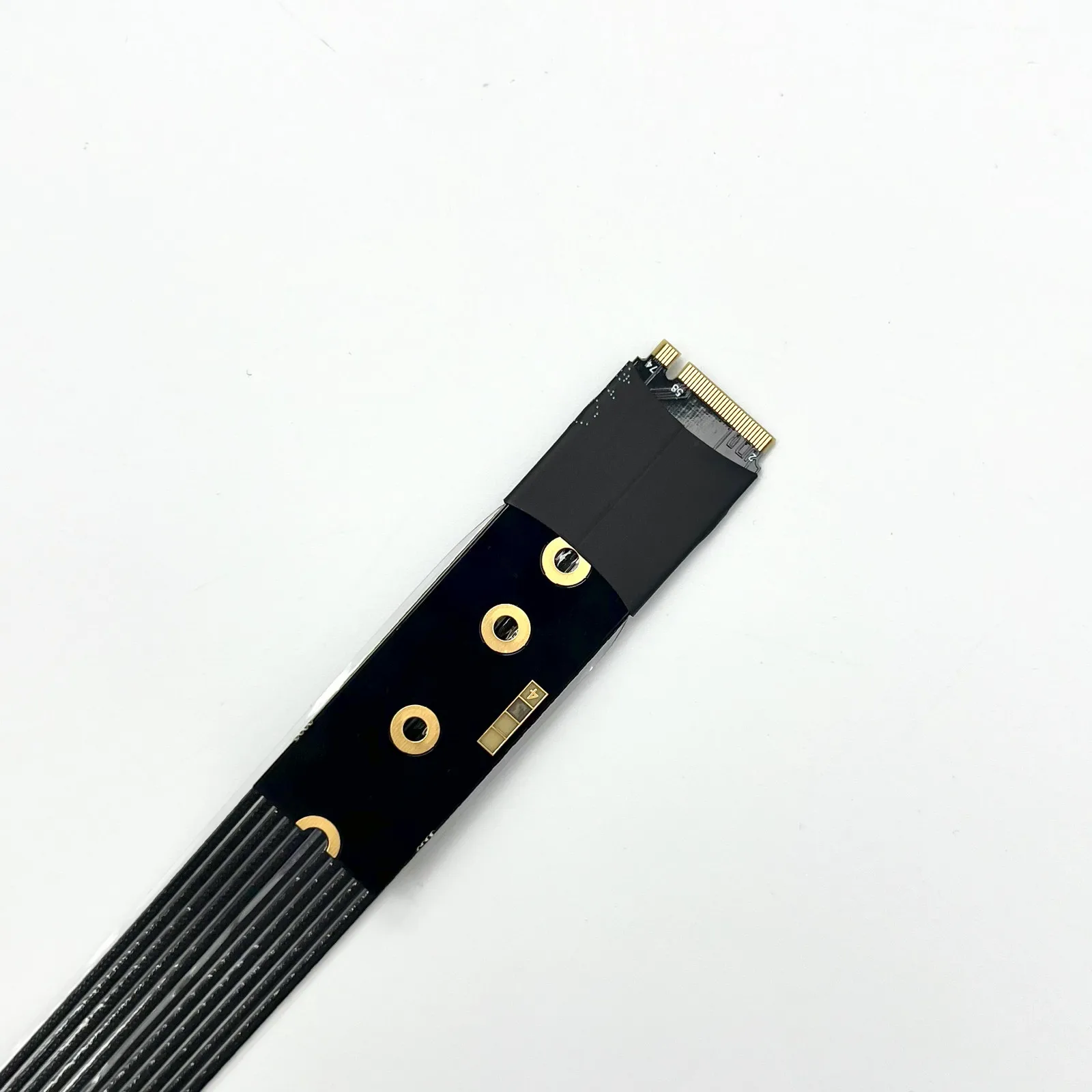 ADT-Link M.2 NVMe to PCI Express 5.0 x4 Удлинительный кабель Высокоскоростной GEN5 PCIe 5.0 4X to M.2 NVMe 2242 2280 SSD посеребренный провод