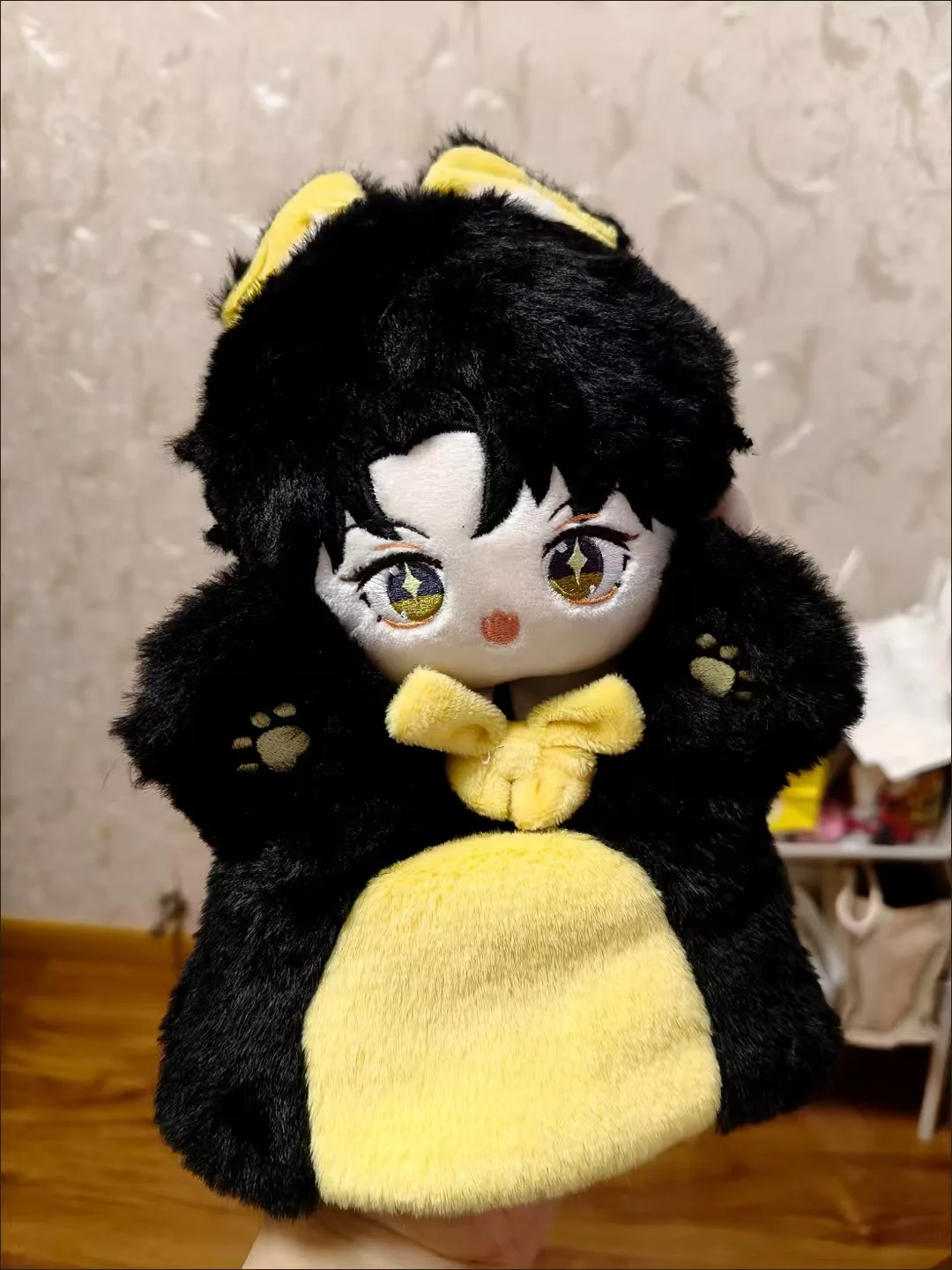 20 センチメートルハンドパペットアニメクラインモレッティミステリーの主コスプレフィギュアぬいぐるみ綿ボディぬいぐるみ交換可能なギフトクリスマス