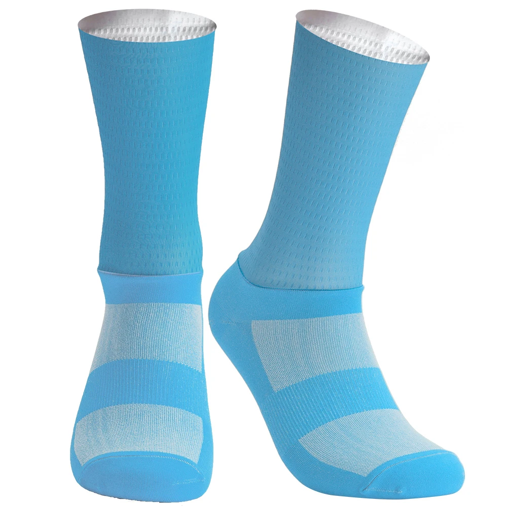 Summer Aero Bike Team New Cycling Socks Silica Gel Non-slip Breathable Pro Racing Sports Socks Men Women Calcetines Ciclismo image 6